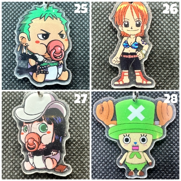 One Piece Luffy Baby KBK Acrylic Keychains - Picture 7 of 9